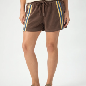 SHORT RAYO N+ CLUB - MARRON